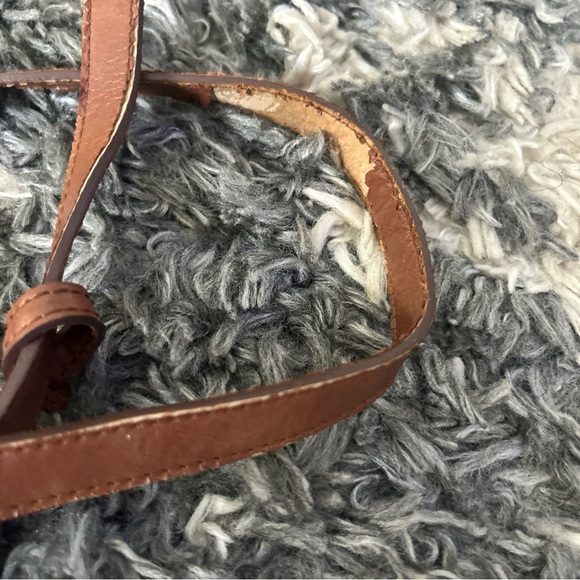 Vintage Tommy Bahama Palm Tree Tropical Print & Leather Trim Shoulder Bag 18x13 - Picture 6 of 12